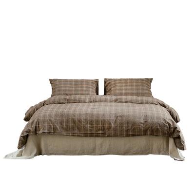 芮夫棉麻纯棉四件套复古亚麻