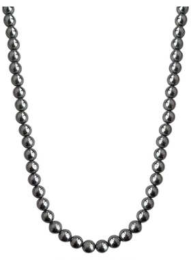 今年秋冬被狠狠喜欢的超美田灰色珍珠项链优雅搭配整个衣橱毛衣链