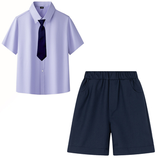 六一合唱演出服小学生校服新款JK班服幼儿园短袖衬衫表演服毕业照