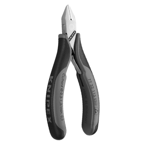 KNIPEX德国凯尼派克工具保护元件防静电电子斜口钳7732115ESD