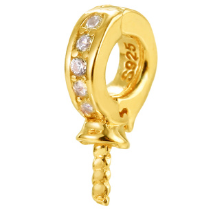 925纯银配件珍珠吊坠空托纯银坠子diy材料手工配饰开关扣可打开托