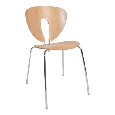 韩系中古风家用餐椅小户型木质镂空靠背椅现代简约咖啡厅休闲椅子