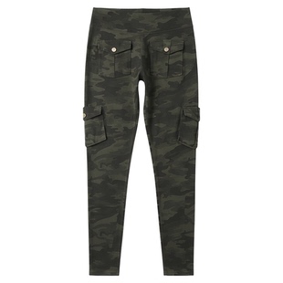 High waisted camouflage tight pants 女士高腰迷彩紧身瑜伽长裤