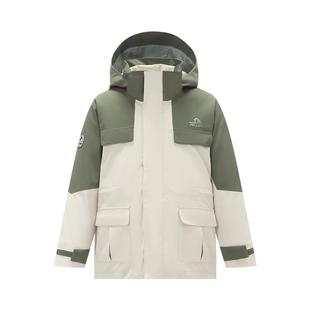 伯希和户外儿童羽绒冲锋衣冬季新款三合一鹅绒内胆保暖登山服外套