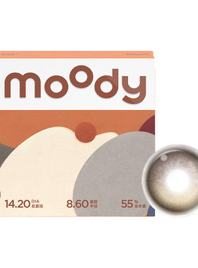 moody美瞳精选花色日抛中小直径魔镜物语囤货装30片彩色隐形眼镜