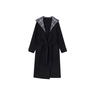 【秀场同款】indicia标记25年冬新款斗篷羊绒羊毛大衣F2D5DY483N