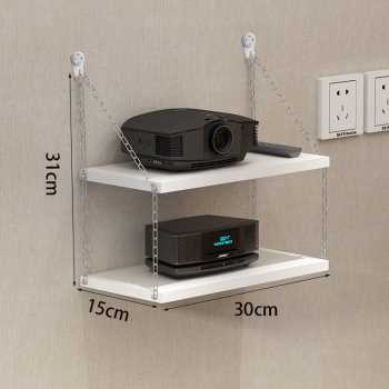 投影仪支架免打孔投影机墙壁收纳托架床头壁挂托盘架路由器置物架