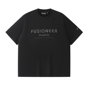 章昊同款FILA FUSION斐乐潮牌男子针织短袖衫2026夏季新款休闲T恤