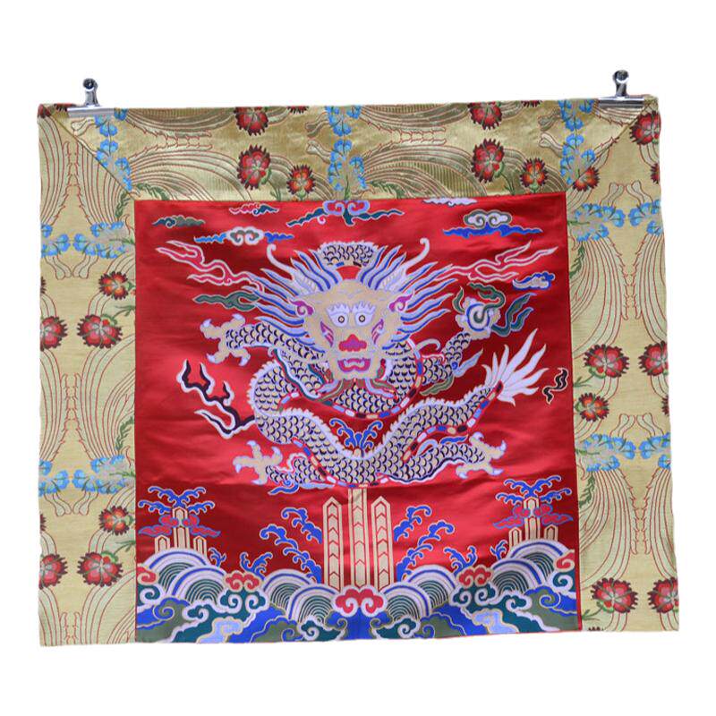 藏佛布艺寺院佛堂装饰桌布三件套