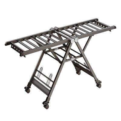 热销同款落地铝合金双杆晾衣架