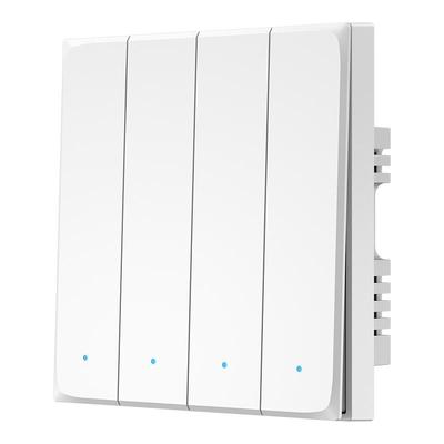 ahorro奥能超薄平板无线开关面板免布线双控四开无线遥控开关