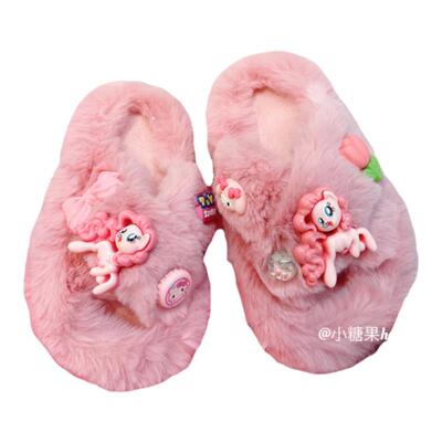 软底女童棉拖鞋室内家居卡通冬季