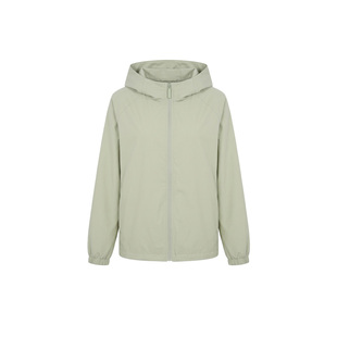 it b+ab 2026冬季新款绿色羽绒服女连帽拉链短款束袖口防风外套