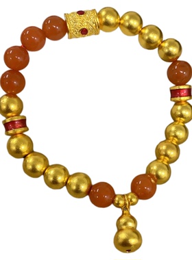 金包银手串珐琅彩古法葫芦手链