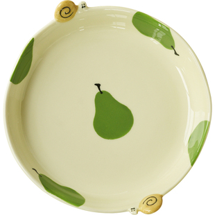 肆月 菜盘陶瓷盘子家用2026新款深盘餐盘碟子釉下彩餐具高级感ins