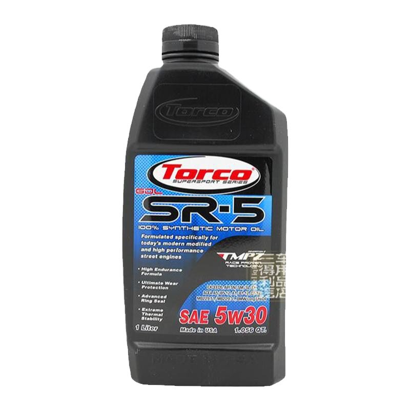 TORCO托库 SR5 5W30酯类高性能全合成机油  MPZ抗磨长效 美国进口