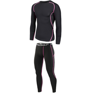 儿童篮球服训练服女童内搭足球服滑雪季打底紧身衣速干衣运动套装