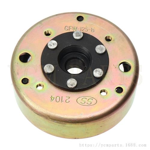 GY6125cc发动机磁电机豪迈小帅哥125飞轮6极磁钢GY6磁电机