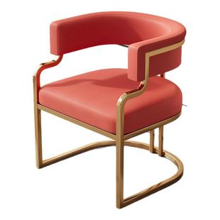 化妆椅轻奢餐椅家用高级感美容院酒店接待洽谈椅美甲店顾客会客椅