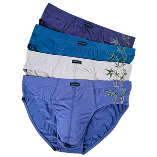 健将男士内裤三角裤男式竹纤维透气U凸囊袋性感中腰2条装裤衩底裤