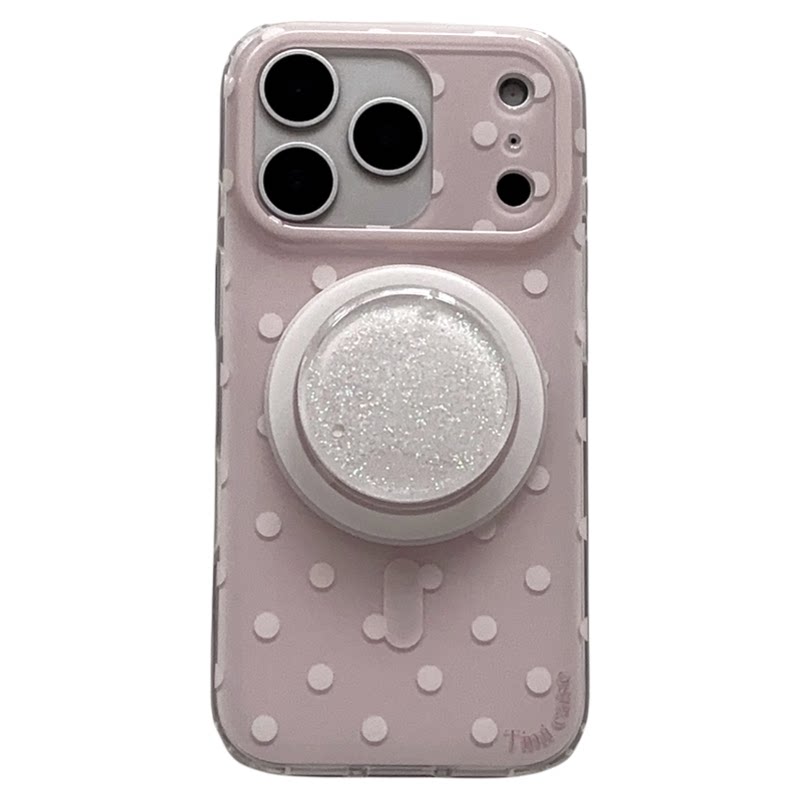 盐白茶ins简约清新温柔蓝波点磁吸适用苹果18ProMax手机壳iPhone17小众16新款高级感15ProMax保护套