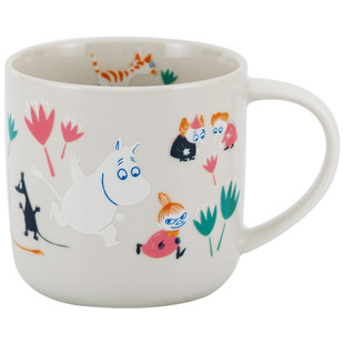 姆明Moomin陶瓷马克杯亚美牛奶杯水杯早餐杯下午茶卡通杯子礼盒装