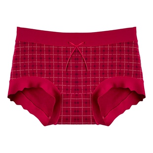 大码女士红色内裤女胖MM加肥加大2026新款收小肚子无痕200斤女款