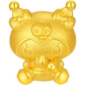 潮宏基三丽鸥黄金串珠足金转运珠5D硬金大耳狗酷洛米可爱小版女 L