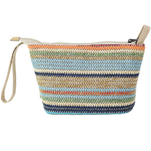 布奏沙滩编织包海边草编包手提包女高级感轻奢小拎包手机包手拿包