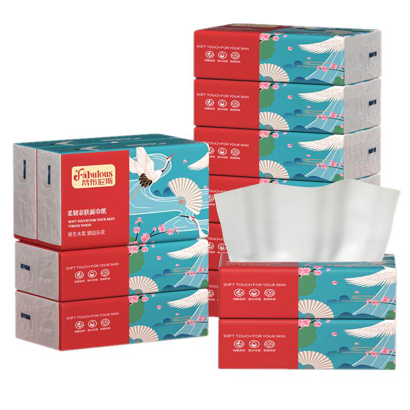 梵布伦斯14包原木抽纸餐巾纸
