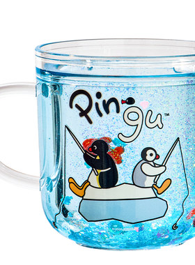 诺室pingu联名双层漱口杯子