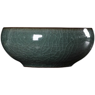 青瓷品茗杯主人杯小鱼茶杯功夫茶杯陶瓷泡茶铁胎冰裂彩鲤中式茶碗