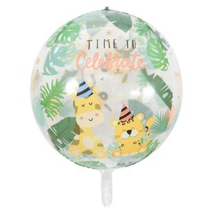 丛林氦气球飘空飞天生日场景布置装饰儿童无毒批发网红爆款节日