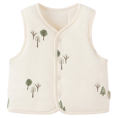 【清仓】babylove婴儿马甲秋冬纯棉外穿背心宝宝夹棉保暖百搭上衣