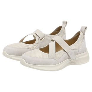 HUOGEN运动芭蕾鞋厚底玛丽珍女鞋软底休闲网面妈妈鞋真皮平底单鞋