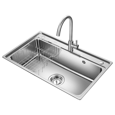 欧琳304不锈钢沥水篮水槽