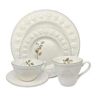 【新年礼物】WEDGWOOD欢愉假日树莓陶瓷餐具套装杯碟餐盘马克杯