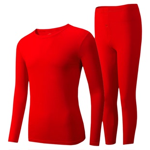 AUN爱优恩本命年男士内衣套装结婚礼物秋衣秋裤男士保暖套装