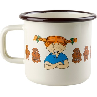 芬兰muurlaPippi长袜子皮皮和马系列搪瓷马克杯搪瓷碗蜡烛玻璃杯