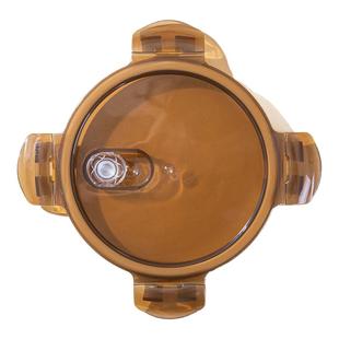 琥珀色玻璃饭盒盖子配件单卖配盖便当盒微波炉玻璃碗保鲜盒密封盖