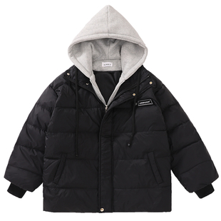 【清仓】女大童羽绒服2025新款冬装加厚初中生女孩洋气假两件外套