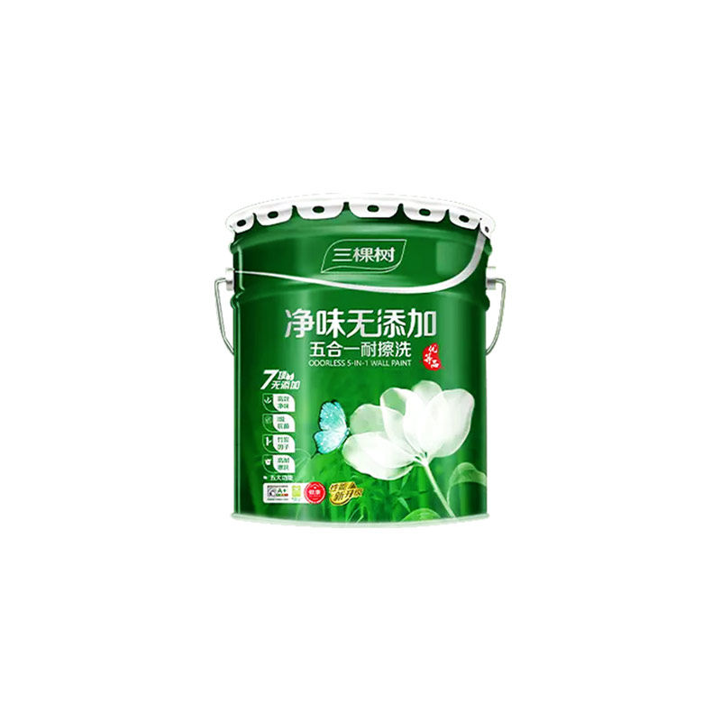 三棵树净味五合一白色环保漆哑光