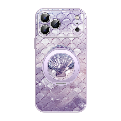 贝壳适用苹果17手机壳小羊皮