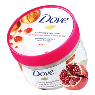 多芬磨砂膏果酸去鸡皮疙瘩角质黑色素美嫩白沐浴盐露全身体搓泥宝
