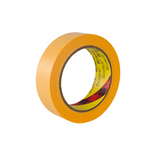 3M244黄色美纹纸高温和纸胶带汽车喷漆喷涂波峰焊遮蔽无痕耐高温