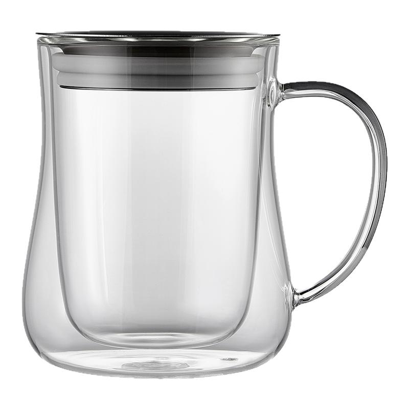 【带把手】双层耐热玻璃泡茶壶