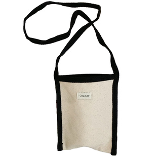 小众简约撞色设计斜挎手机包时尚拼色帆布迷你单肩包女包逛街小包