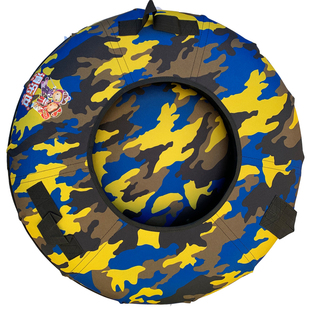 滑乐世滑雪圈气垫圈彩虹滑道旱滑充气轮胎加厚儿童滑雪圈外套冬季