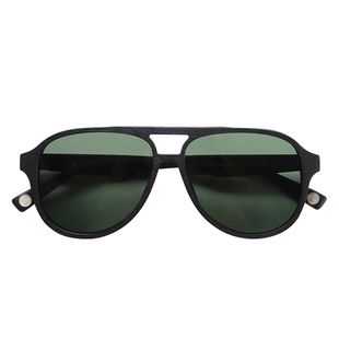 复古茶色飞行员偏光太阳镜大框双梁女款大牌大脸可配近视度数墨镜