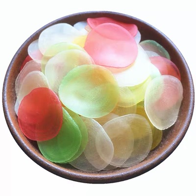 虾片泡司贝壳圆管混合搭配油炸膨化食品儿童小零食自己炸半成品